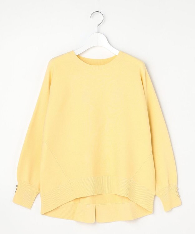 ANY SIS L 【花粉対策】ドルマン ニット イエロー