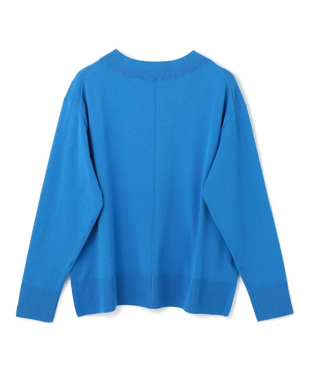 UNFILO マイビューティ Vネック ニット ブルー