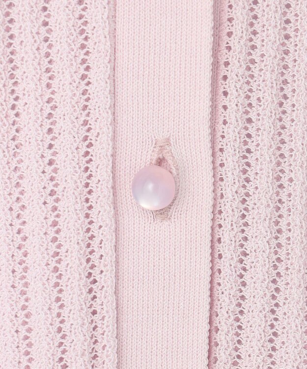 組曲 L 【先行予約・前後着用可】レーシーニット カーディガン スプレーピンク系