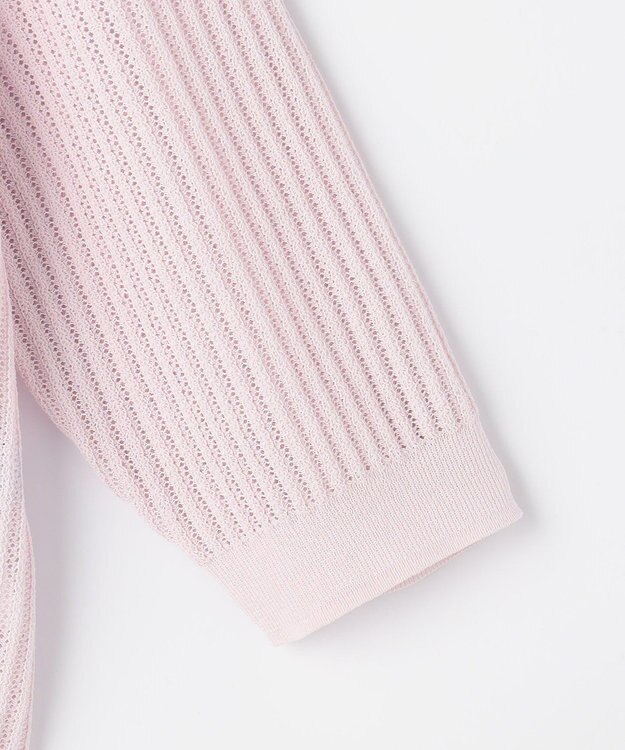 組曲 L 【先行予約・前後着用可】レーシーニット カーディガン スプレーピンク系