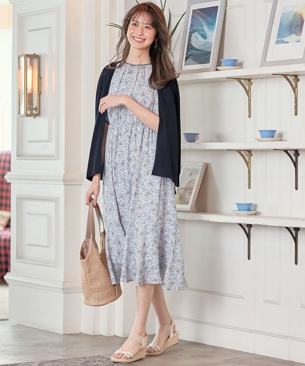 ANY SIS L 【UVケア】アイスタッチ カーディガン ネイビー