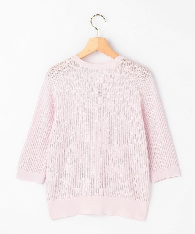 組曲 L 【先行予約・前後着用可】レーシーニット カーディガン スプレーピンク系