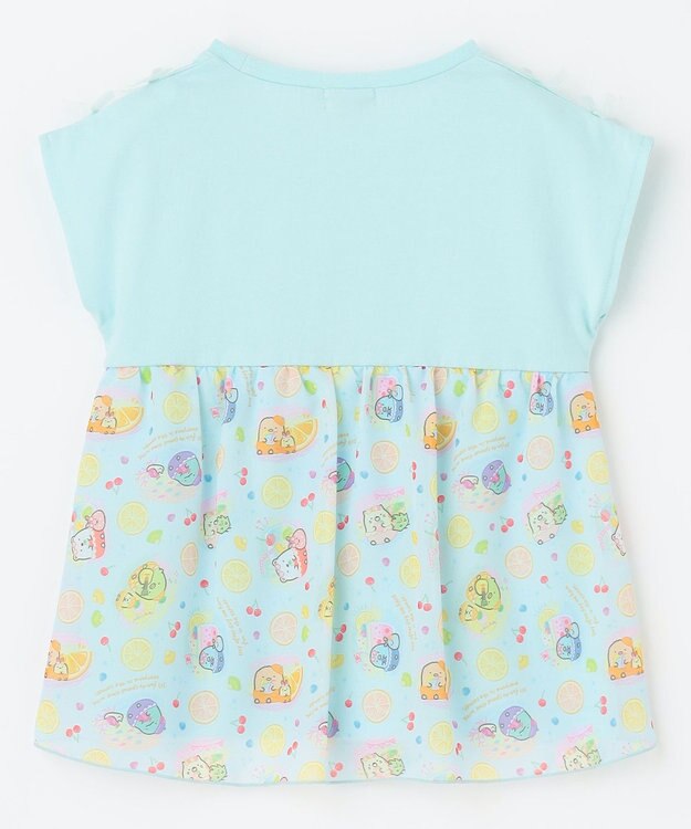 ANY KIDS 【WEB限定/すみっコぐらし】バックシャンTシャツ ライトブルー