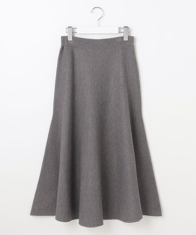 自由区 S 【カタログ掲載】ウールミラノニットフレア スカート グレー