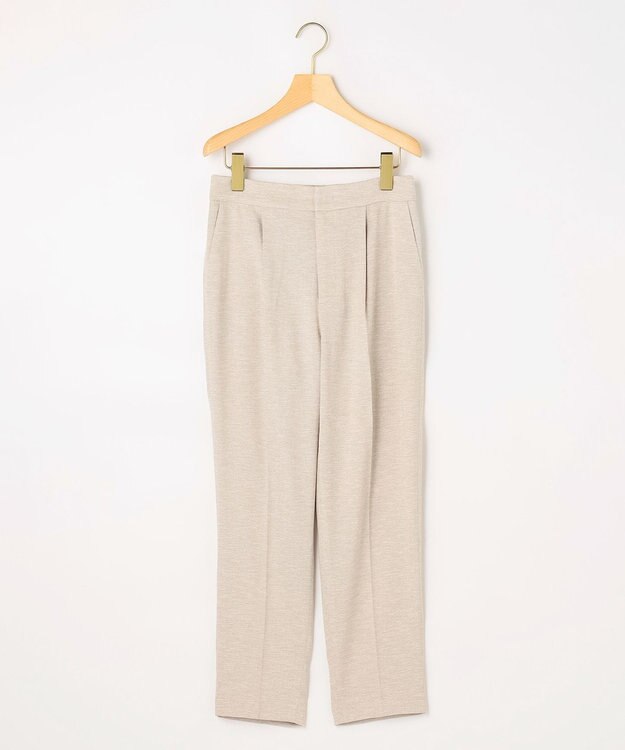 組曲 ライトリネンライクテーパード パンツ ベージュ系
