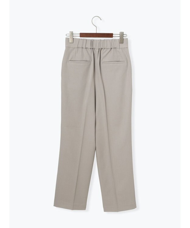 Te chichi フロントZIPリネンライクテーパードパンツ(セットアップ可) Ｓグレー