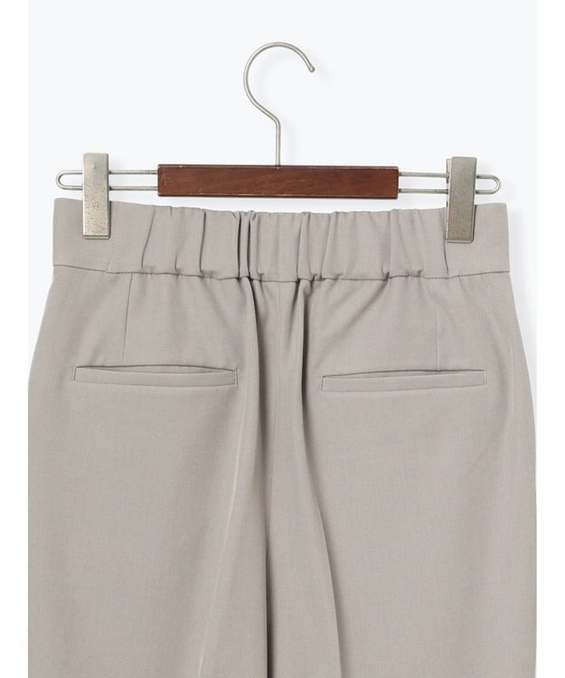 Te chichi フロントZIPリネンライクテーパードパンツ(セットアップ可) Ｓグレー