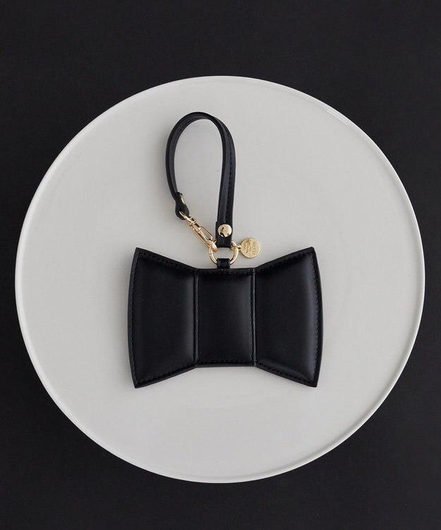 Maison de FLEUR リボンパスケース Black