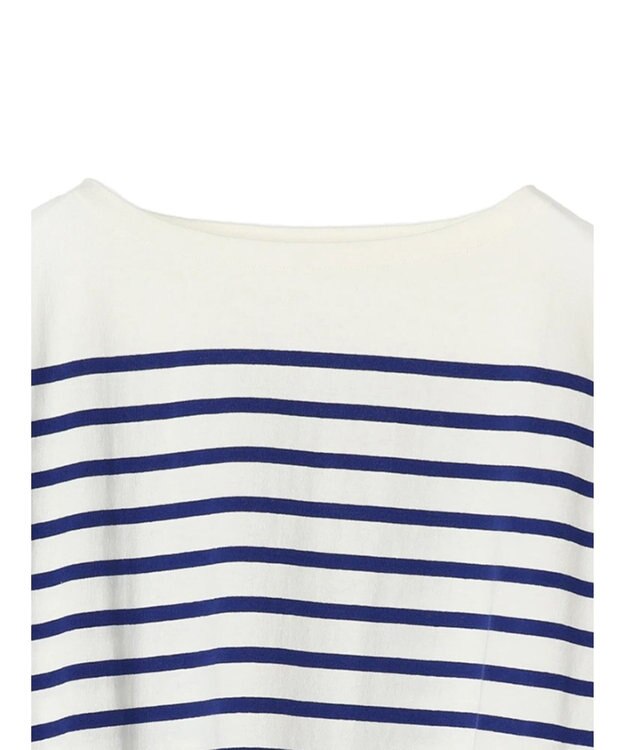 Green Parks パネルボーダーチュニック Blue