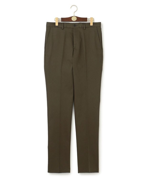 J.PRESS MEN ピースダイ トリコチンストレッチパンツ カーキ系