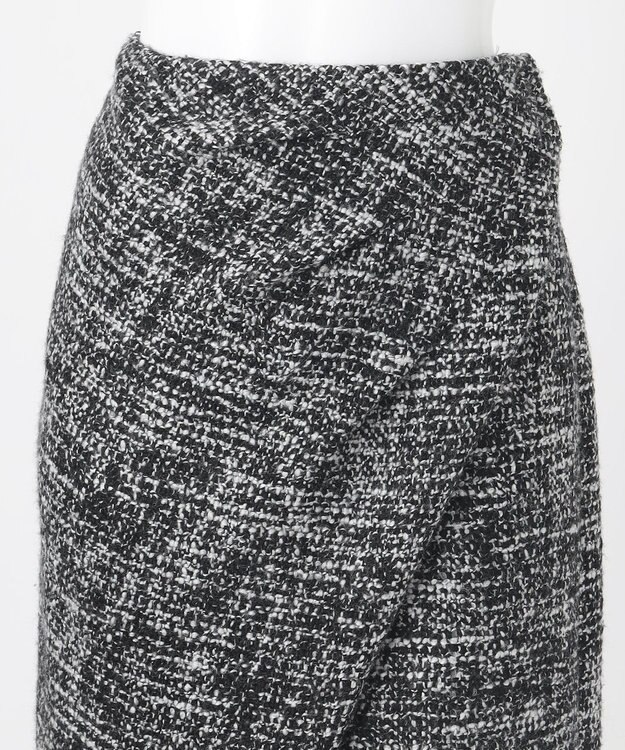 23区 L 【エステータ】NESSO ツイード スカート ブラック系1