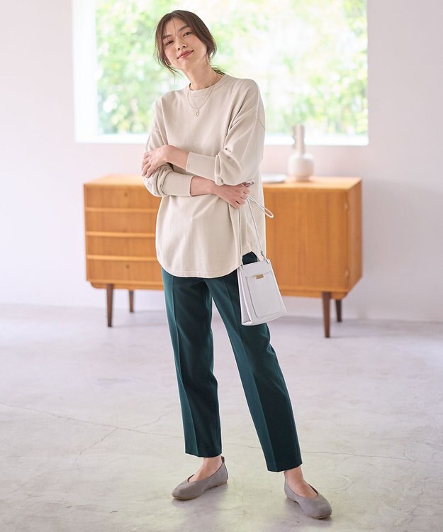 ANY 【6色展開】ソフトタッチニットプルオーバー ライトベージュ