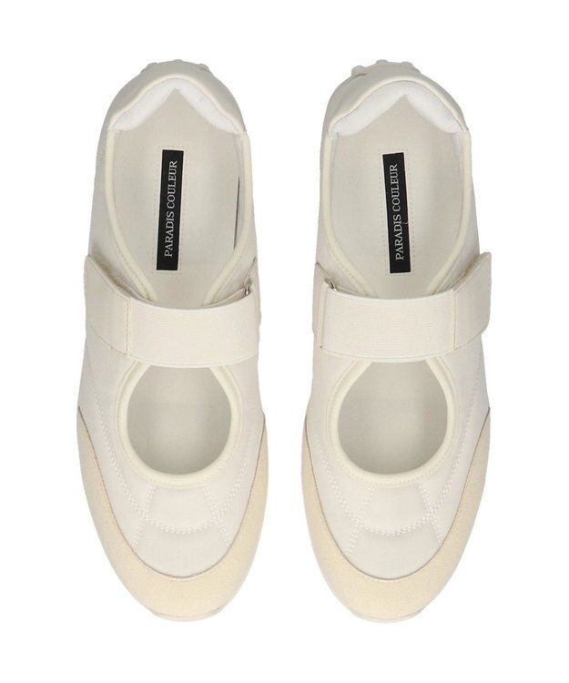 Bridget Birkin 【PARADIS COULEUR】ロープロファイルメリージェーンスニーカー アイボリーコンビ