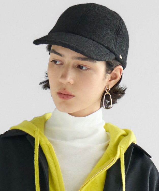 23区 プードルボア キャップ ブラック系