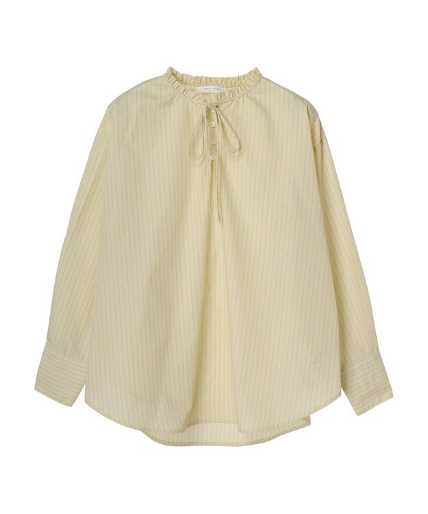 Green Parks スタンドフリルアソートブラウス Yellow