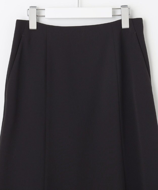 23区 トリアセダブルジョーゼット スカート ネイビー系