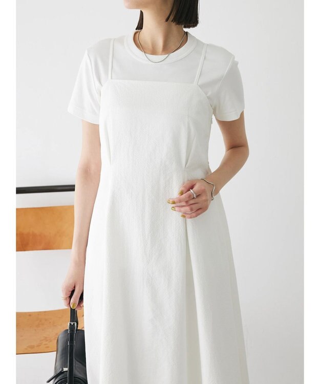 Green Parks バックデザインキャミワンピース Off White