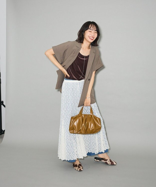 Green Parks ２Ｗａｙベロアタンクトップ Brown