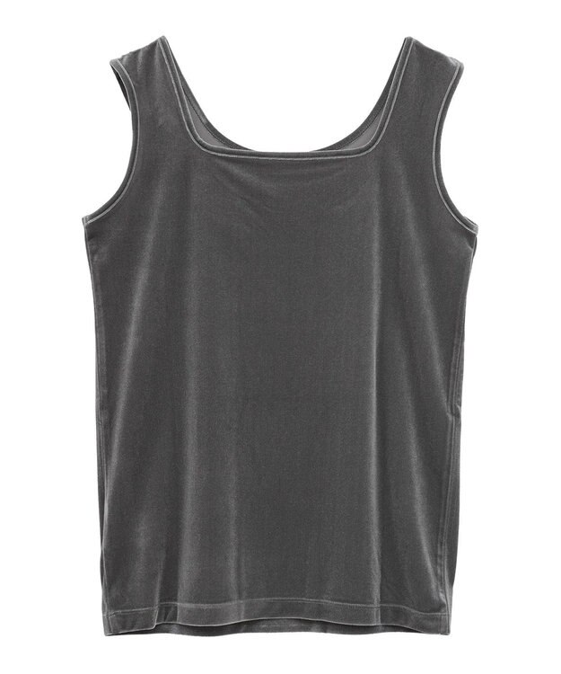 Green Parks ２Ｗａｙベロアタンクトップ Dark Gray