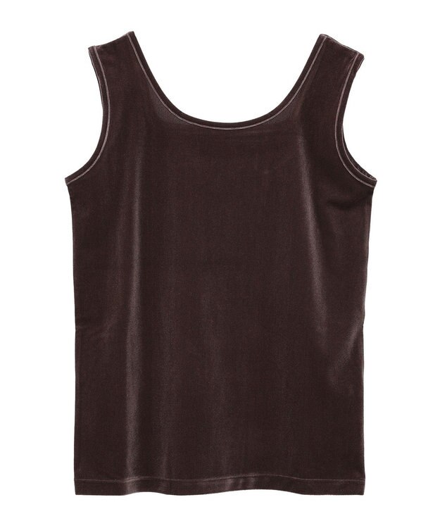 Green Parks ２Ｗａｙベロアタンクトップ Brown
