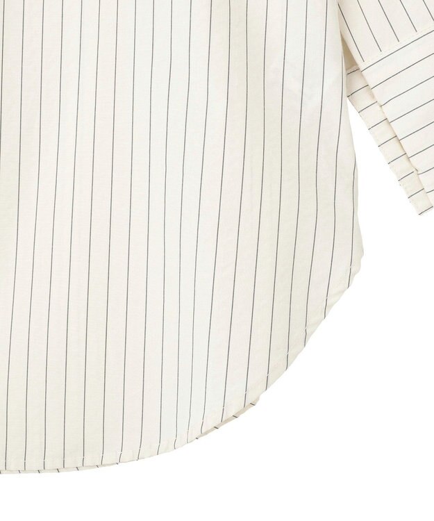 earth music&ecology 【SET ITEM】スカーフ付きスキッパーシャツ Stripe