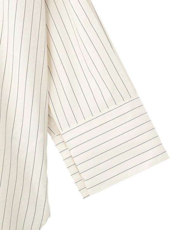 earth music&ecology 【SET ITEM】スカーフ付きスキッパーシャツ Stripe