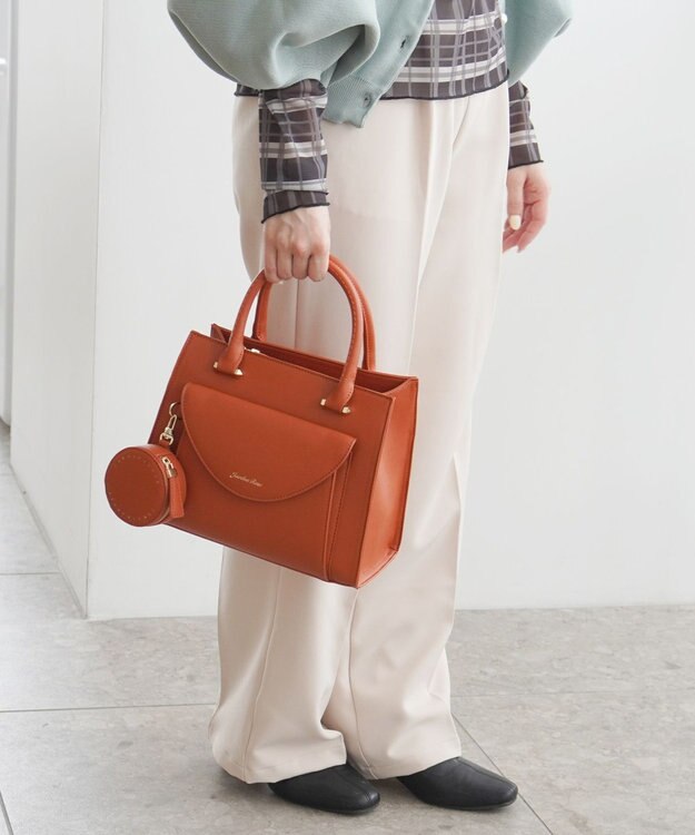 ACE BAGS & LUGGAGE Jewelna Rose ヴィクシー ハンドバッグ 16232 ジュエルナローズ オレンジブラウン
