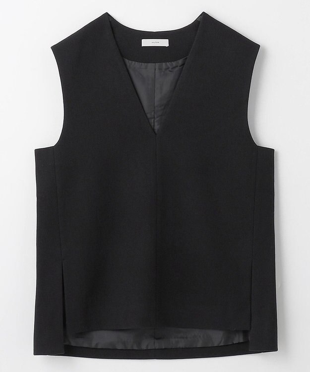 ANY L フェイクウールベスト ブラック