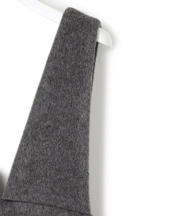 23区 【SACRA】 アルパカモヘヤシャギー ワンピース グレー系