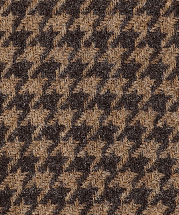 JOSEPH ABBOUD 【John Scott・スコットランド製・英国王室御用達】ブリティッシュウール マフラー ダークブラウン系3