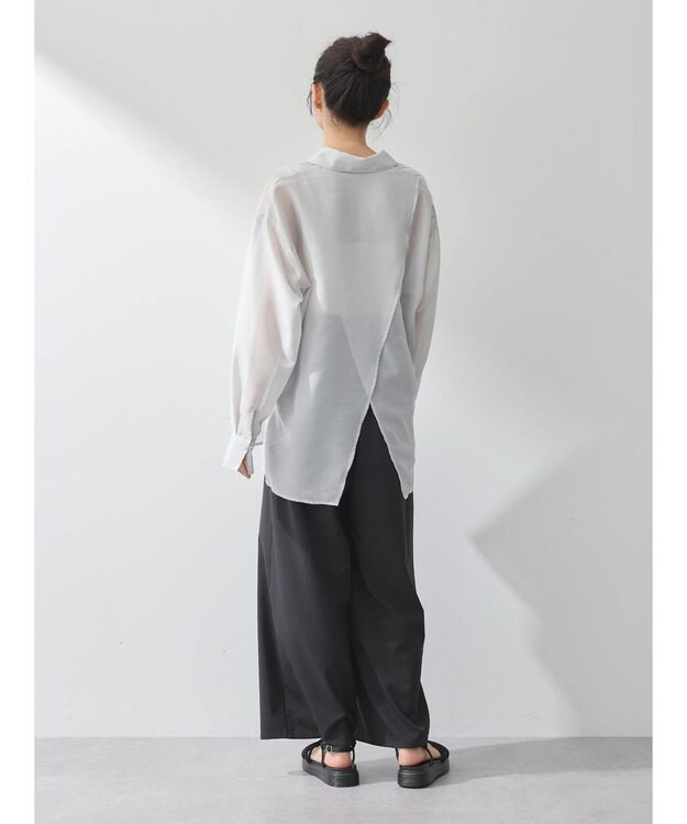 earth music&ecology バックスリットシアーシャツ Mint