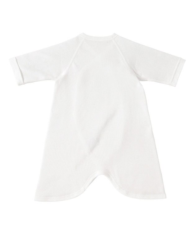 MIKI HOUSE HOT BISCUITS フライス コンビ肌着 無地 白