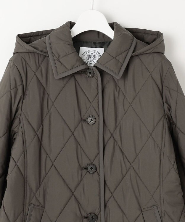 J.PRESS LADIES S 【抗菌防臭】コンパクトタフタプレミアム撥水 ショート アウター グレー系