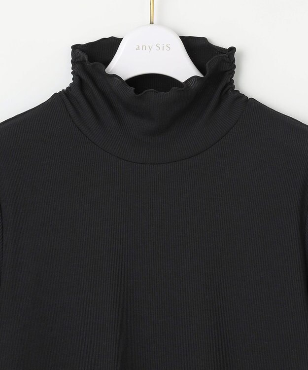 ANY SIS 【洗える】シアーリブ インナー ブラック