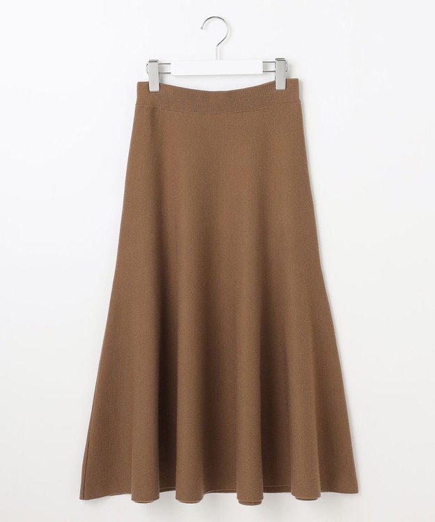 自由区 S 【カタログ掲載】ウールミラノニットフレア スカート モカ