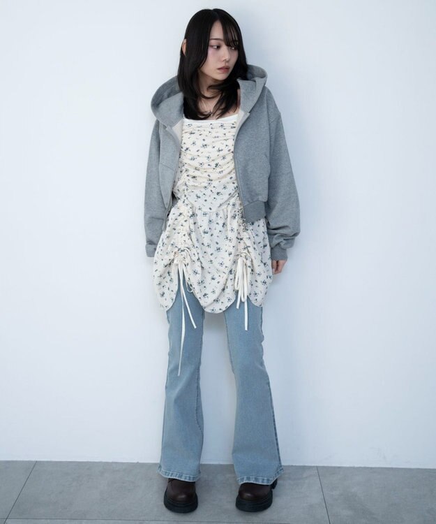 WEGO ドロストデザインキャミワンピース 柄2