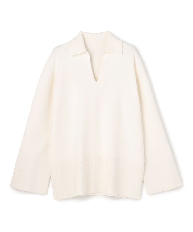 uncrave スウェットライクニット スキッパートップス オフ