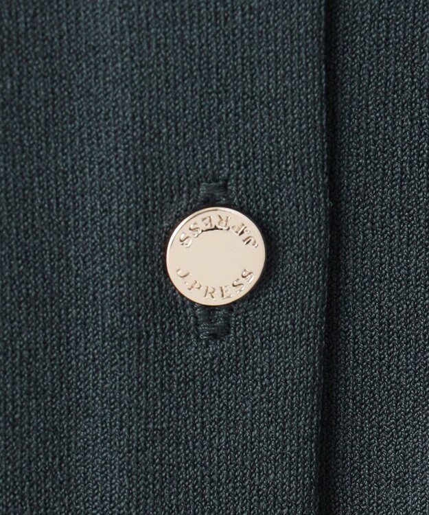 J.PRESS LADIES L 【洗える】 レーヨンエリートストレッチ カーディガン ダークグリーン系