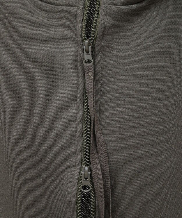 CRAFT STANDARD BOUTIQUE 【WEB限定】裏毛ダブルジップショートスウェット/24AW Khaki