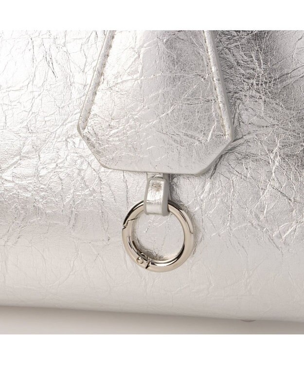 UNBILLION カシュカシュ cachecache / アソート合皮ボストンバッグ シルバー