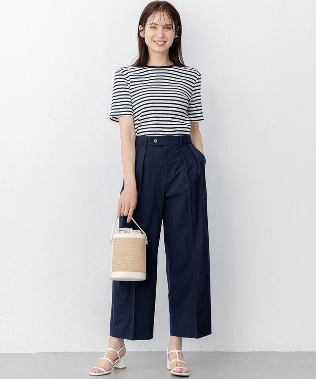 組曲 S ベーシックリブ Tシャツ ボーダー系1