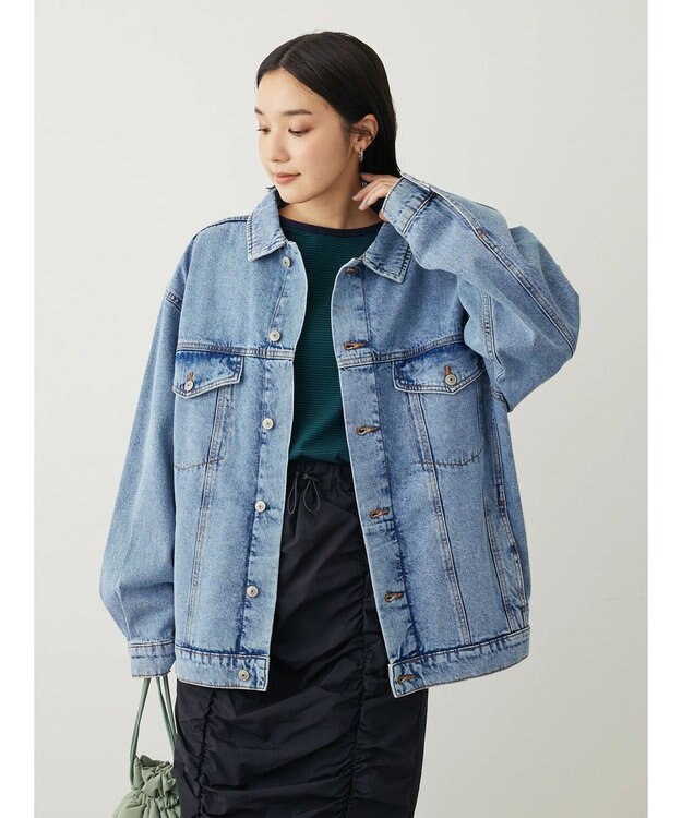 Green Parks Ｂｉｇシルエットデニムジャケット Light Indigo