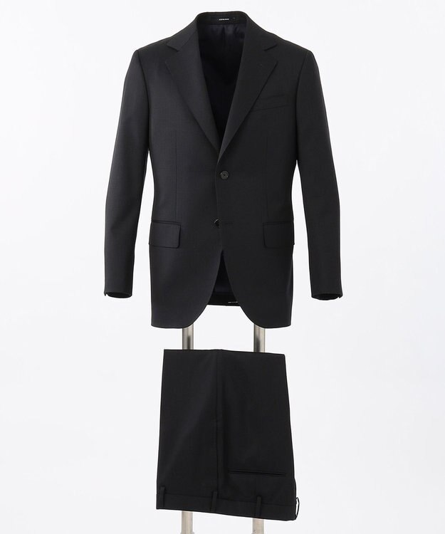 J.PRESS MEN 【HIGHLANDS PEPPIN MERINO】 シャドーへリンボン スーツ ネイビー系1