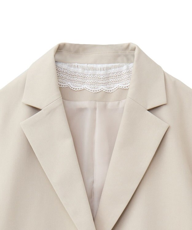 earth music&ecology シングルテーラードジャケット ベージュ