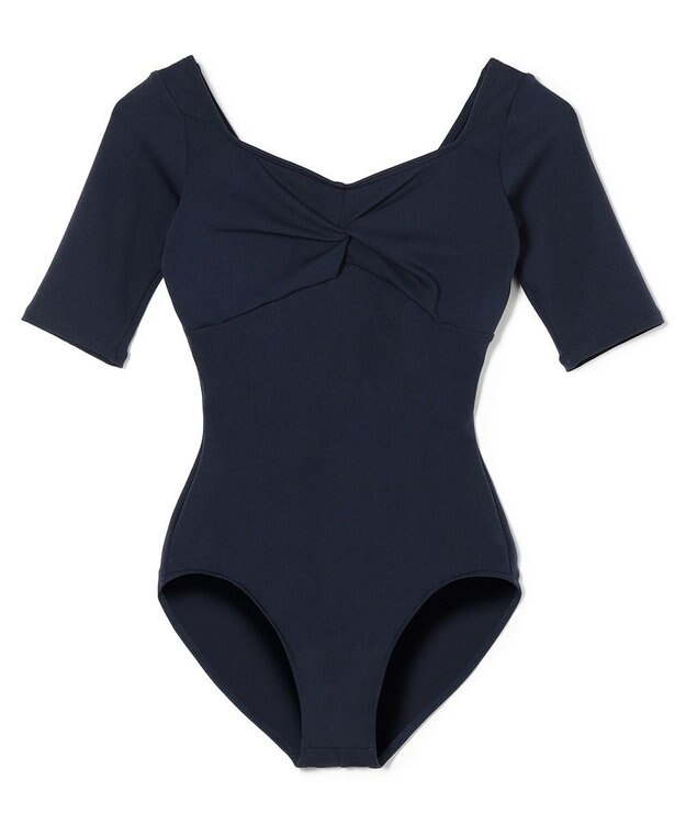 Chacott ５分袖レオタード ネイビー