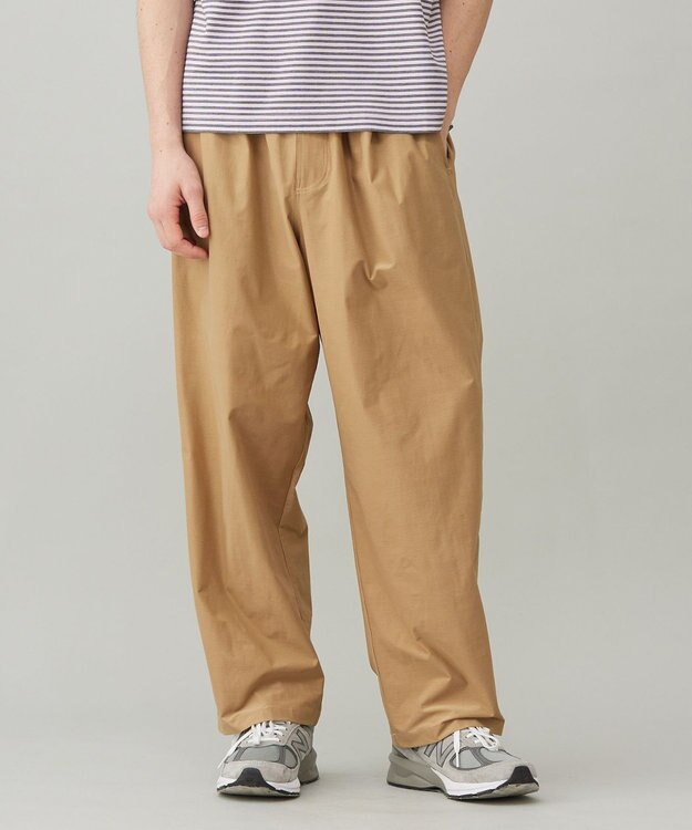 UNFILO MENS スラブジャージー ワイドパンツ ベージュ