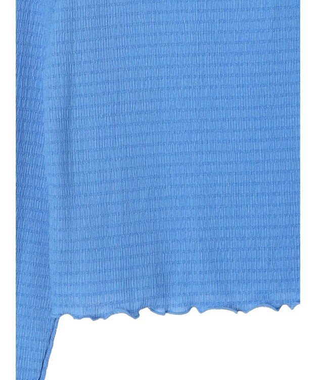 Green Parks ボートネックシャーリングカットプルオーバー Blue