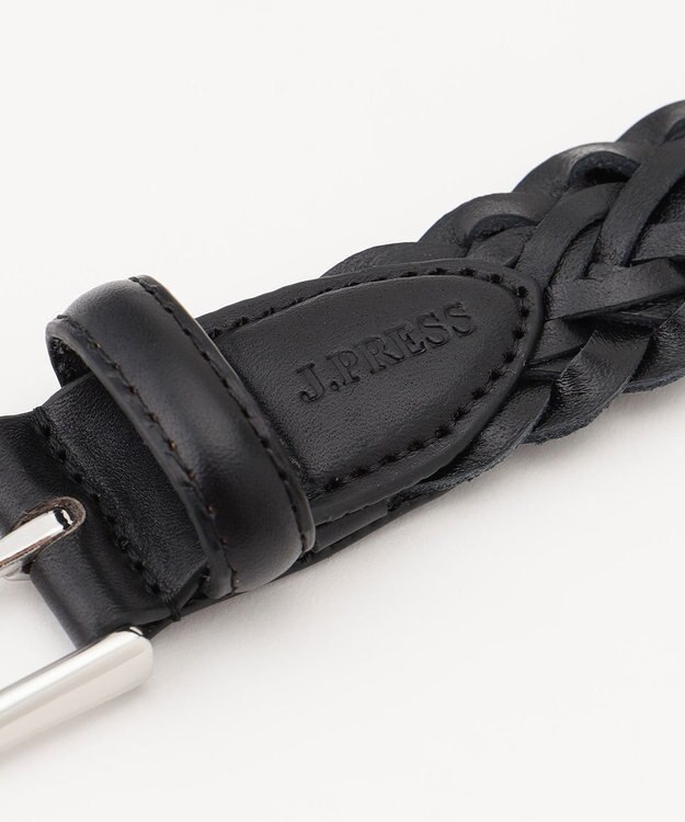 J.PRESS MEN 【WEB・一部店舗限定】レザーメッシュベルト ブラック系