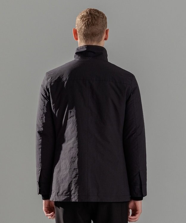 JOSEPH HOMME 【WEB限定】パウダーピーチクロス ナイロンコート ブラック系
