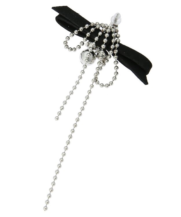 Green Parks ｅｖｅｒｙ　ｗａｌｋ．　マルチウェイリボンピアス Black